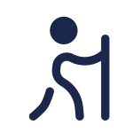 Hiking Minimalistic SVG Icon